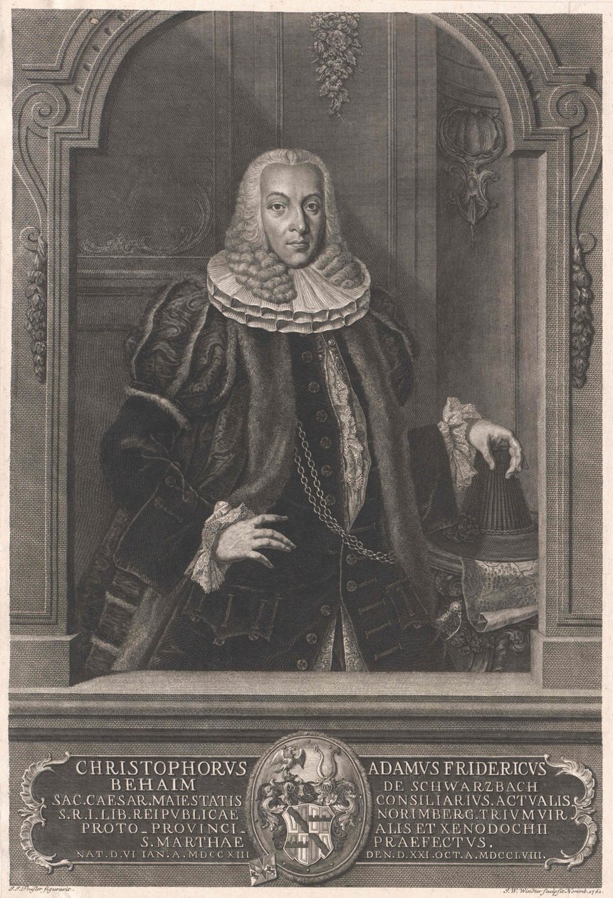 Christoph Adam Frederick Behaim de Schwarzbach - Artist Unknown