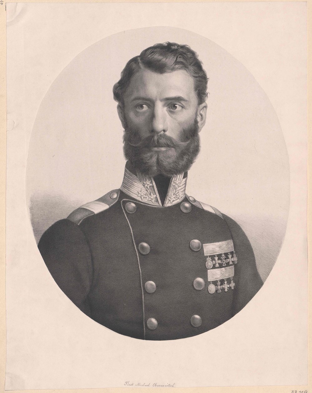 Comte de Serbie Michael Obrenovich (impression) - Artist Unknown