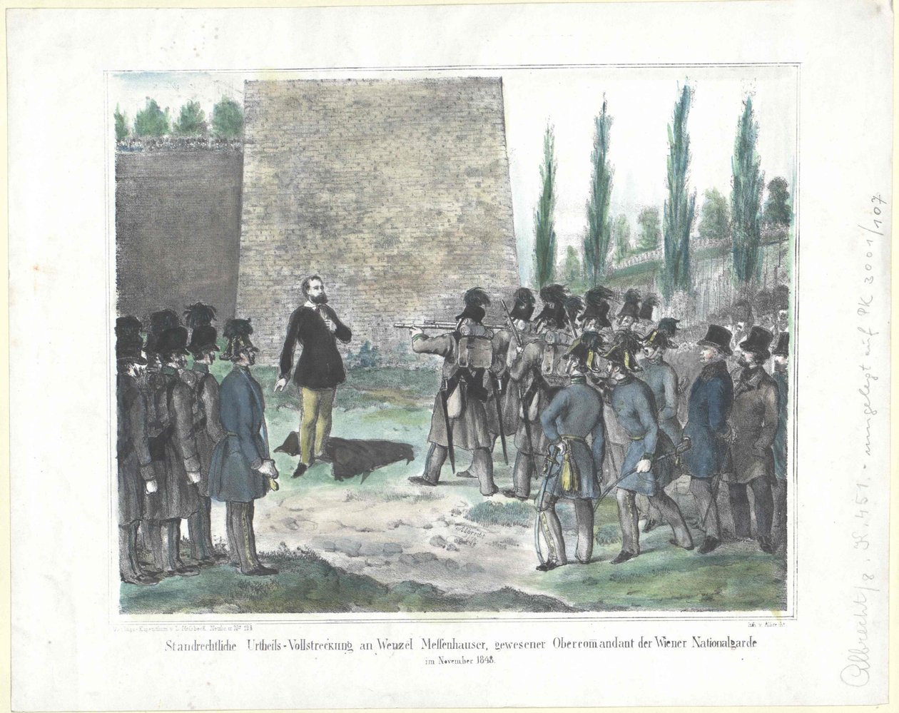 Exécution du jugement de la cour martiale à Jack Messenhauser - Artist Unknown