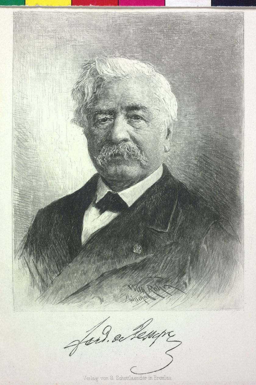 Ferdinand von Lesseps (print) - Artist Unknown