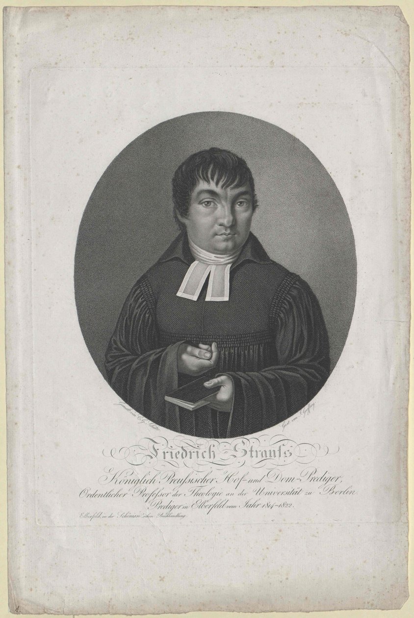 Friedrich Strauss (imprimé) - Artist Unknown