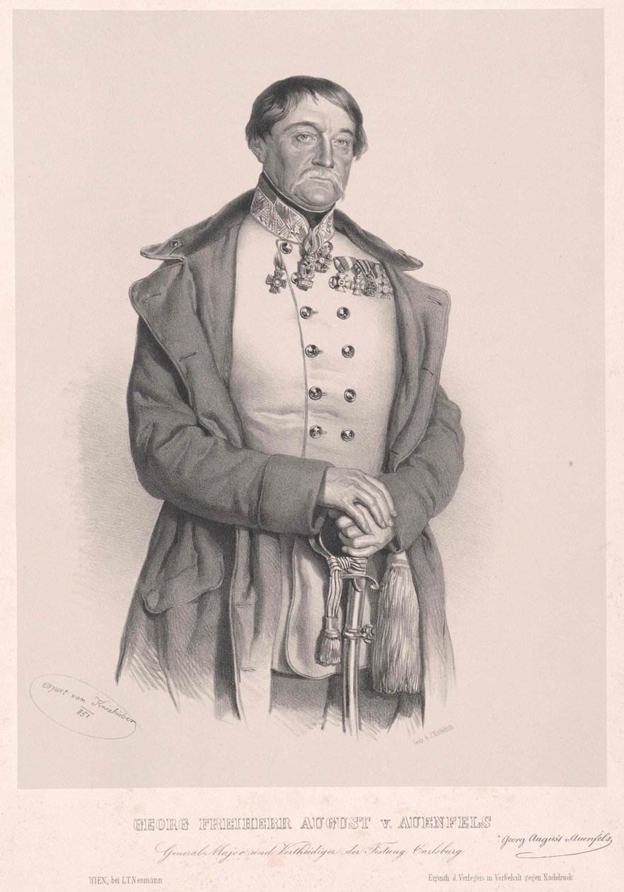 George baron August von Auenfels - Artist Unknown