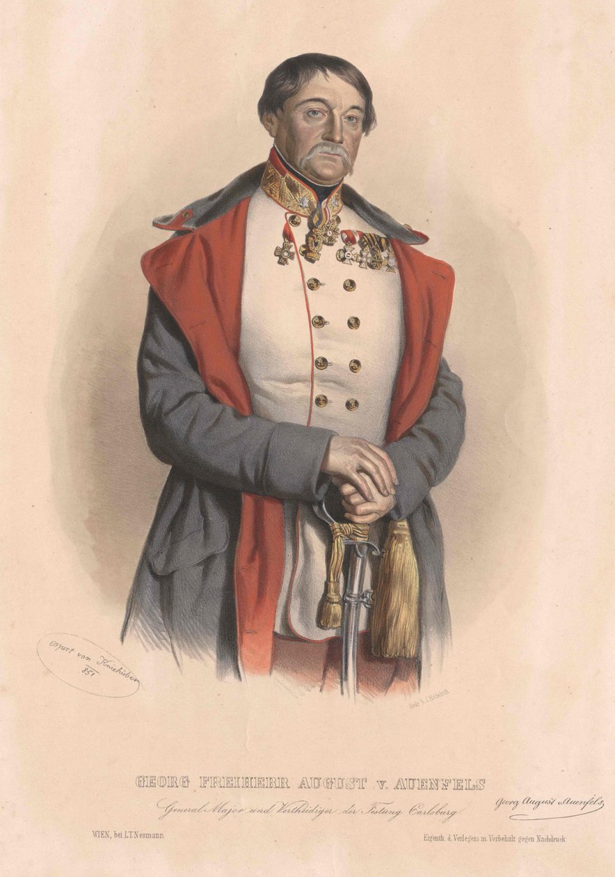 George baron August von Auenfels - Artist Unknown