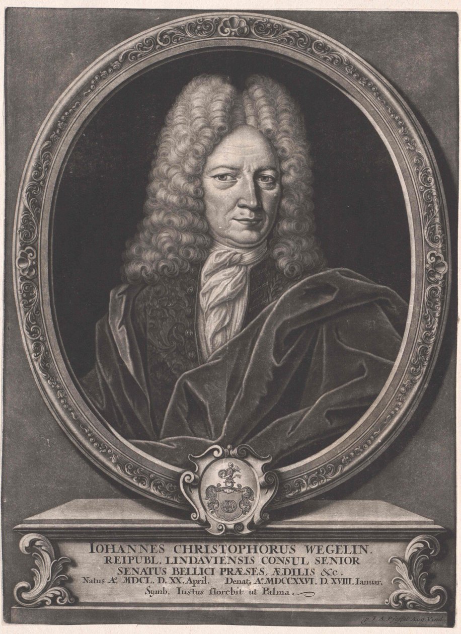Johann Christoph Wegelin (imprimé) - Artist Unknown