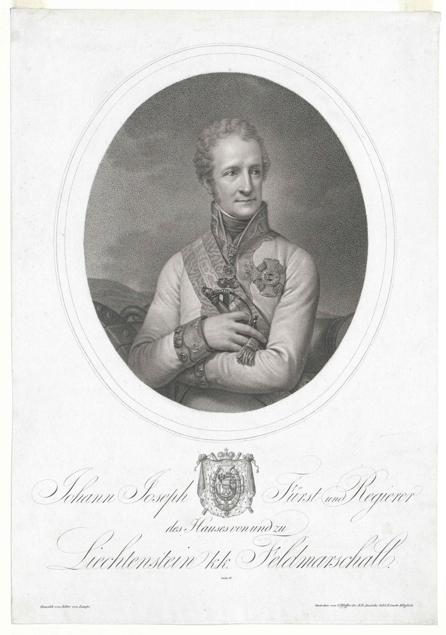 Johann, comte de Liechtenstein - Artist Unknown