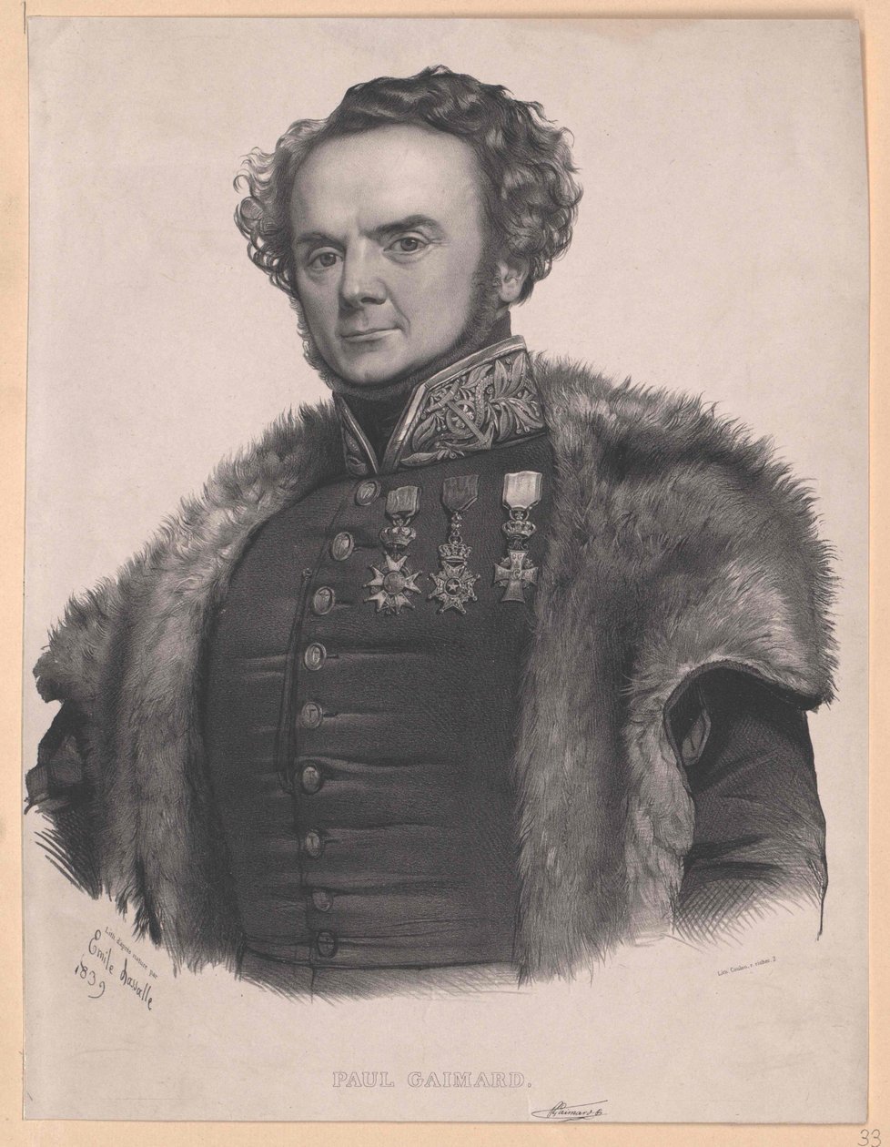 Joseph Paul Gaimard (impression) - Artist Unknown