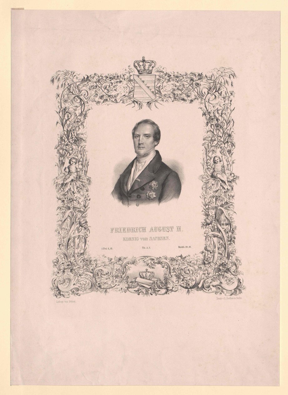 Roi de Saxe Frédéric Auguste II - Artist Unknown