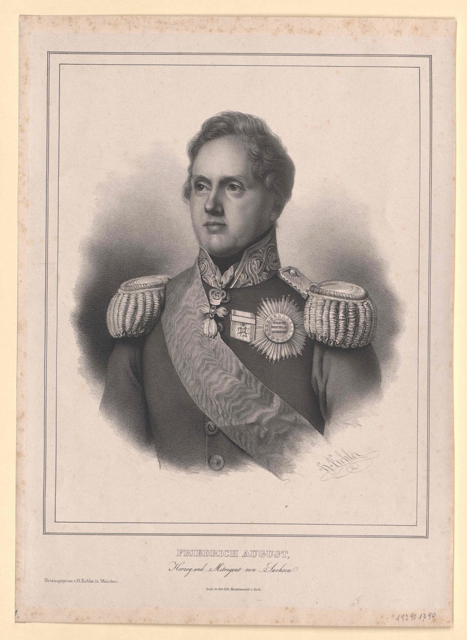 Roi de Saxe Frédéric Auguste II - Artist Unknown