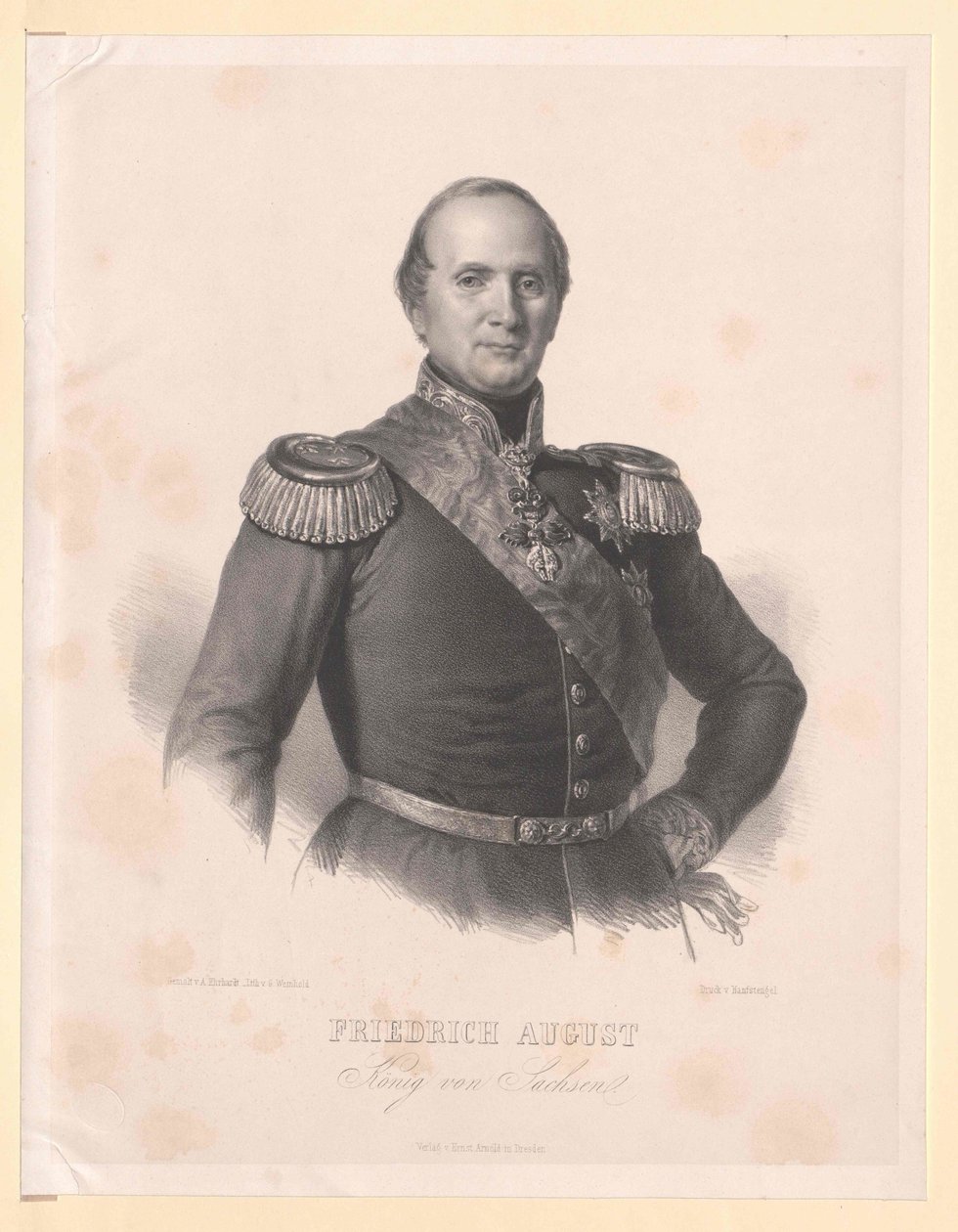Roi de Saxe Frédéric Auguste II - Artist Unknown