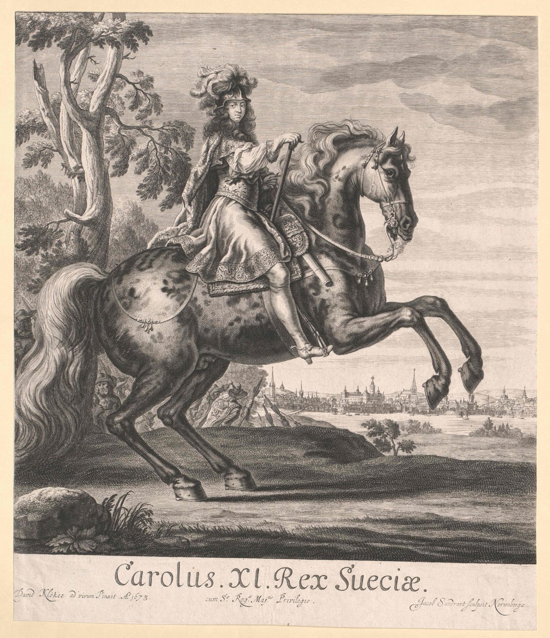 Roi de Suède Charles XI - Artist Unknown