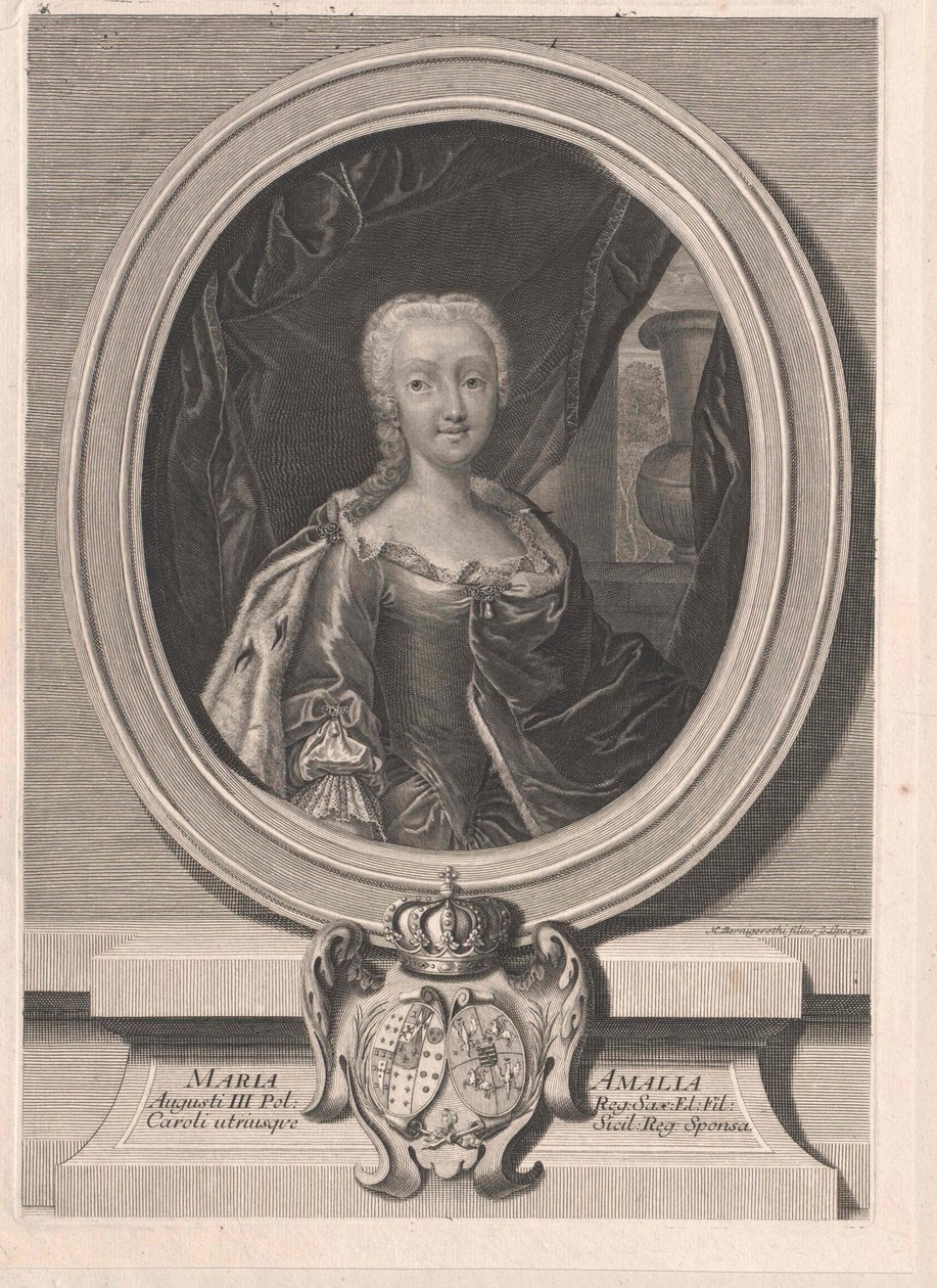 Princesse de Saxe Marie Amalie - Artist Unknown