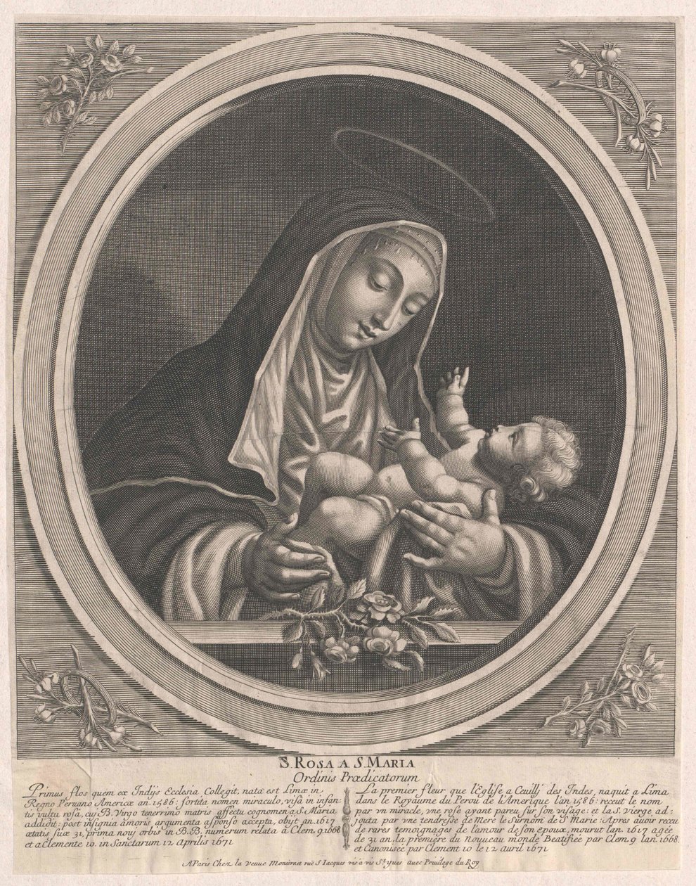 Sainte Rosa de Lima - Artist Unknown