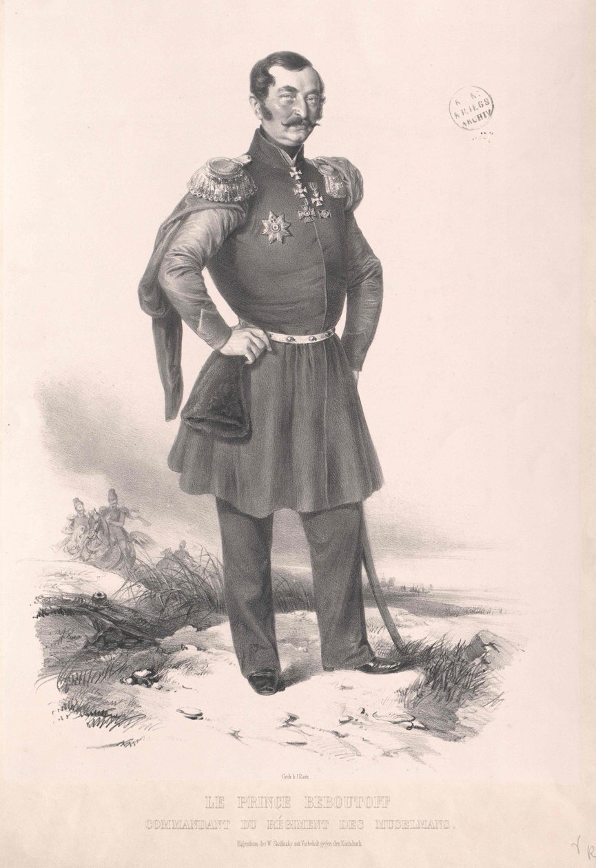 Vasily Osipov  compte Bebutov - Artist Unknown