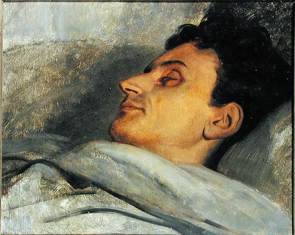 Armand Carrel (1800-36) sur son Lit de Mort, 1836 - Ary Scheffer