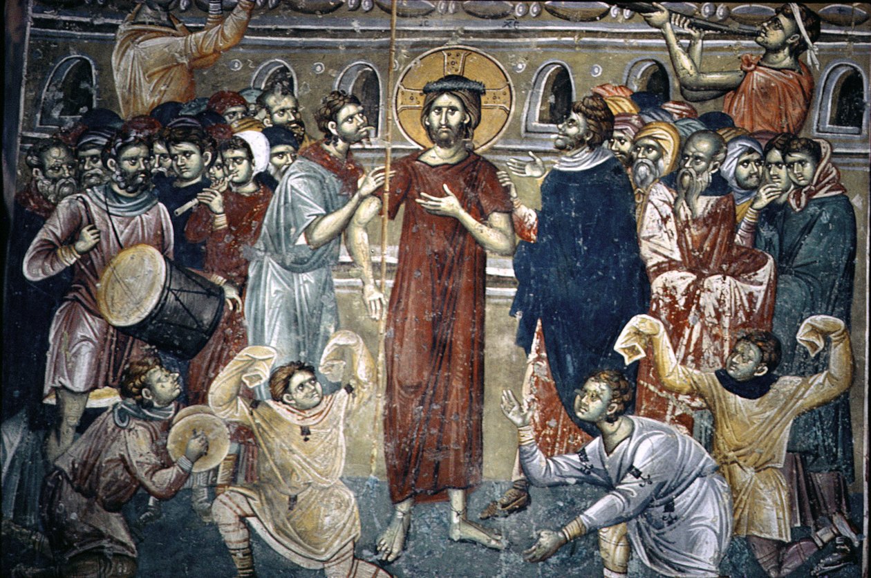 La dérision du Christ, 1316-18 - Astrapas and Eutychios