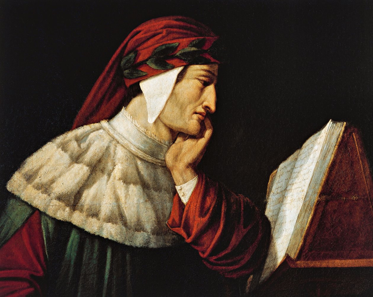 Portrait de Dante Alighieri - Attilio Roncaldier
