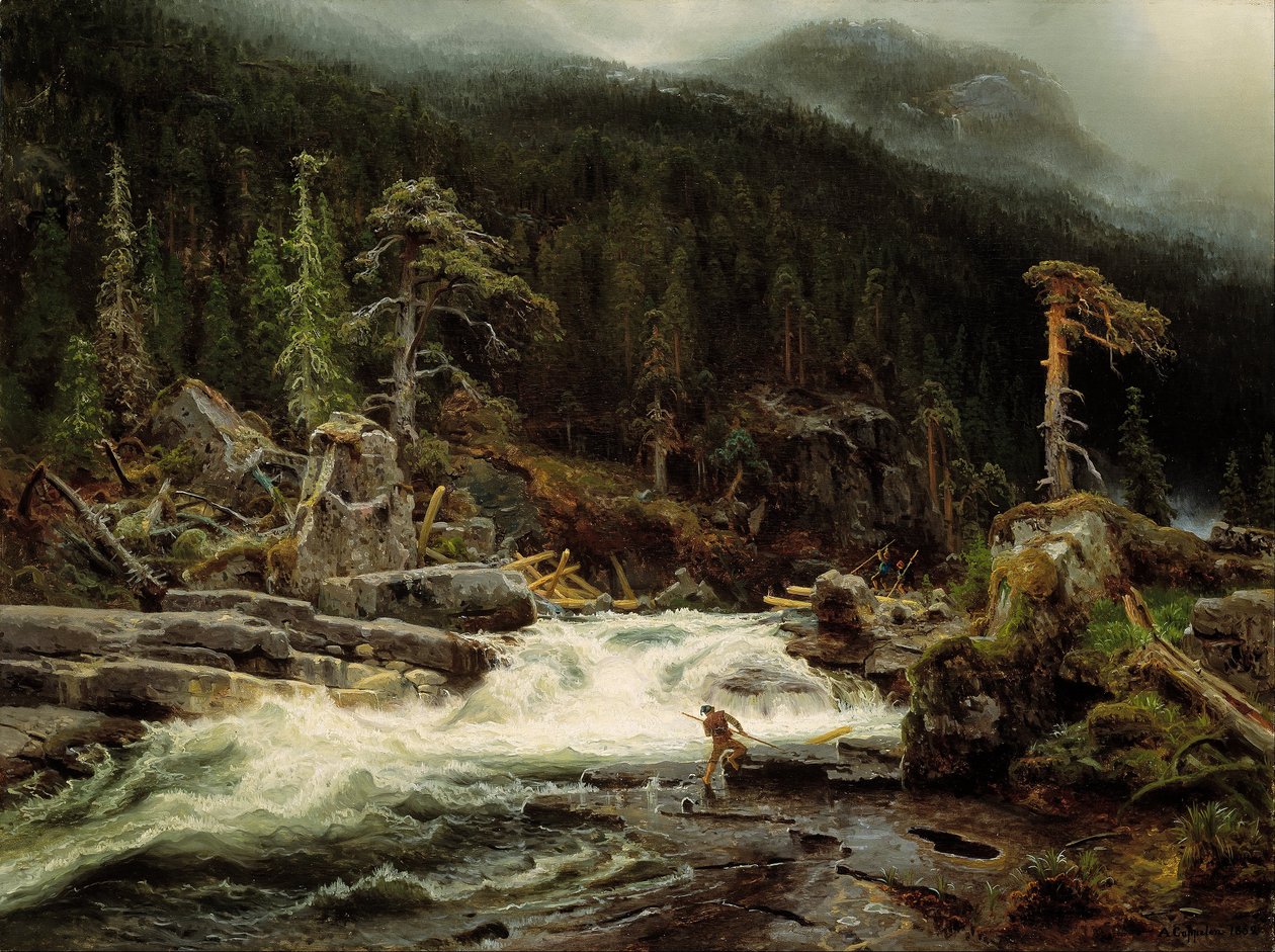 Cascade à Telemark - August Cappelen