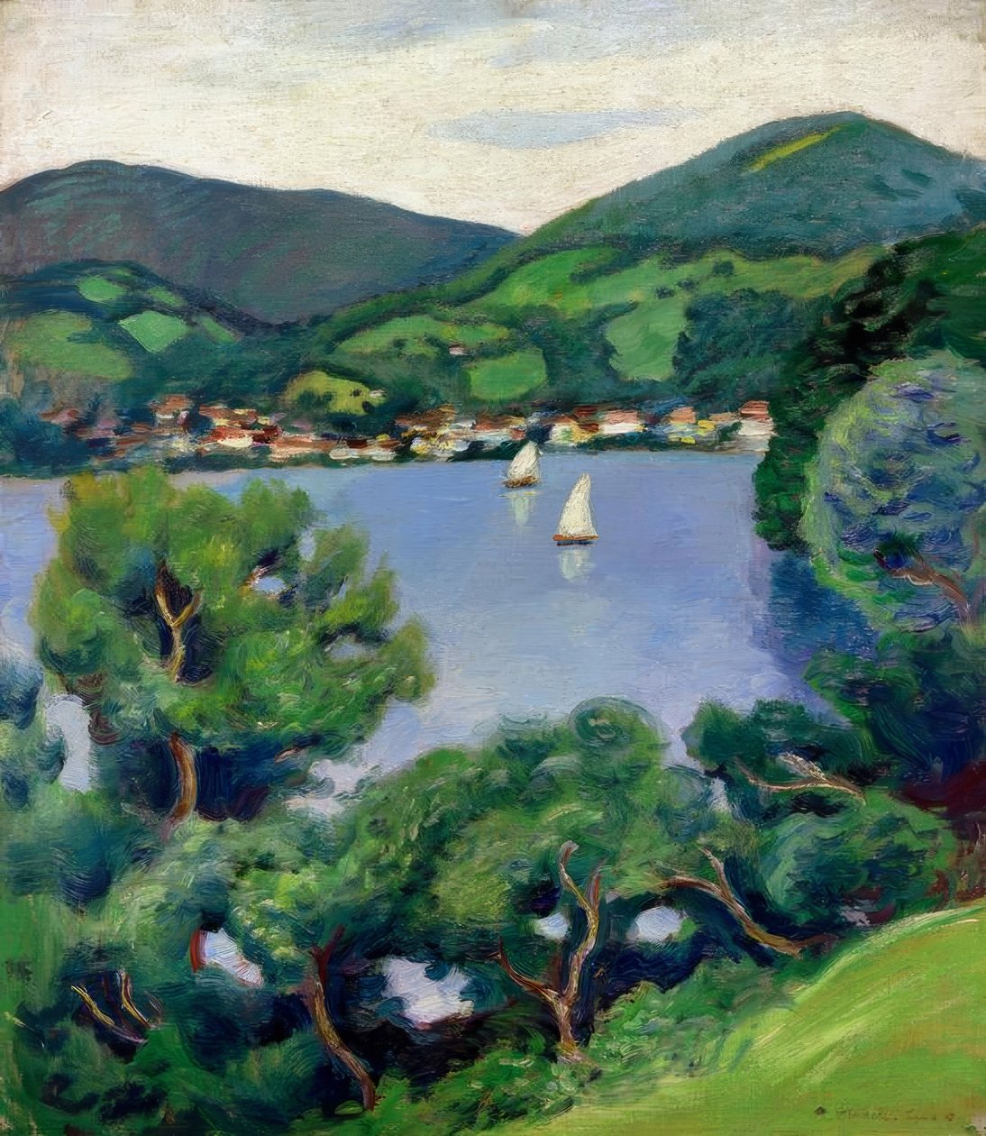 Vue du Tegernsee - August Macke
