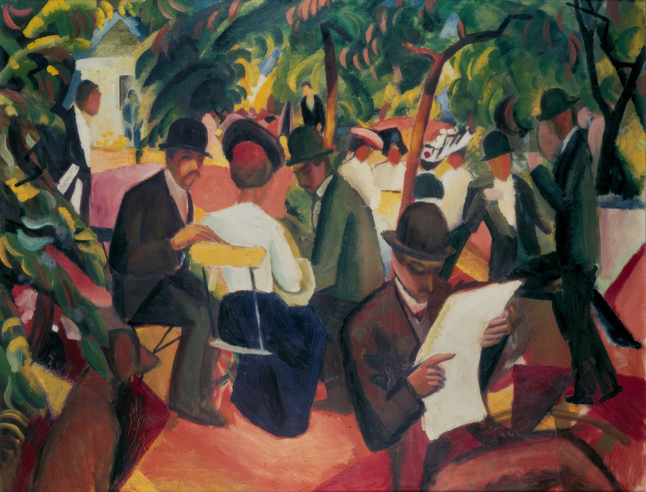 Restaurant de jardin - August Macke