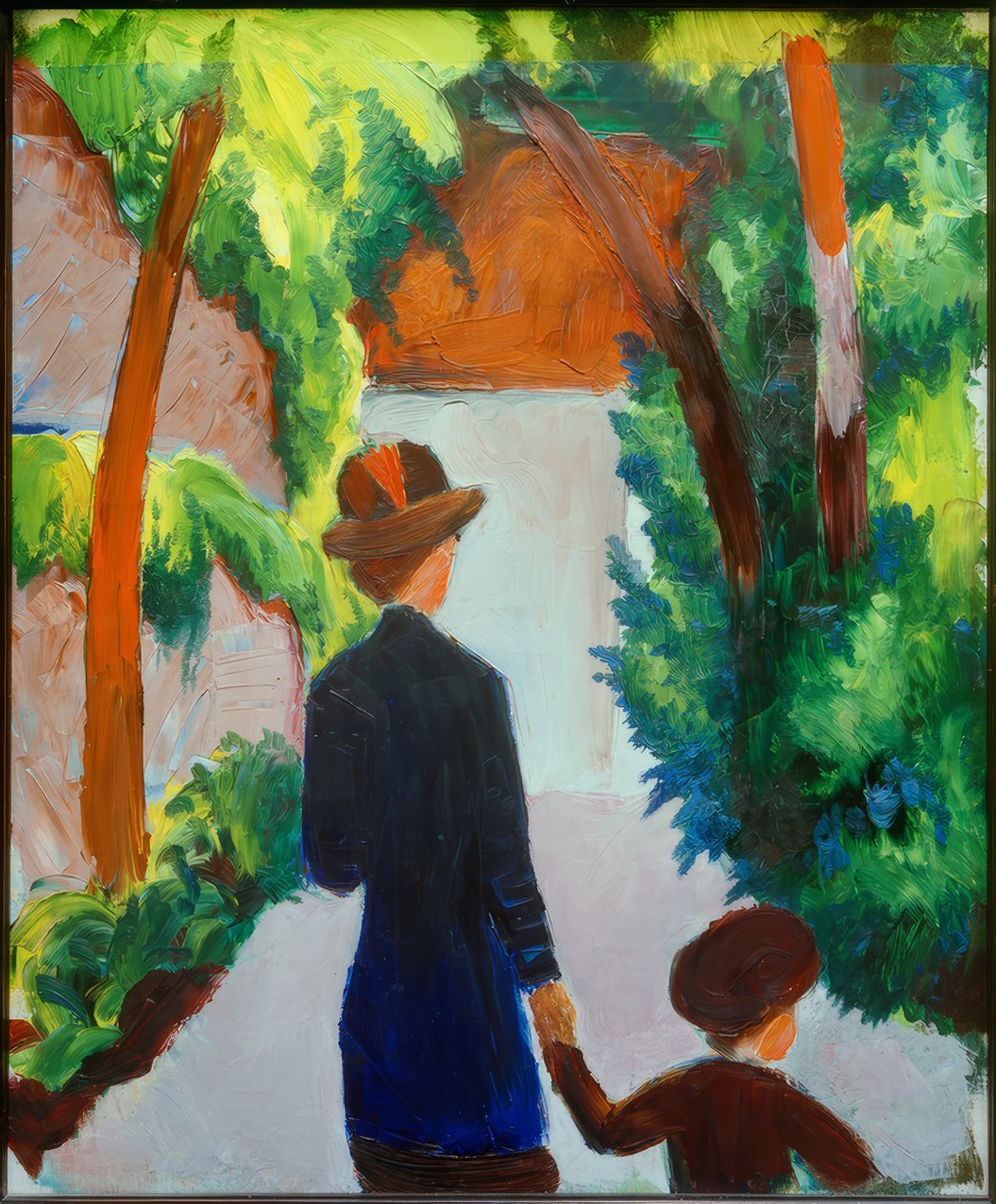 Mère et enfant dans le parc - August Macke