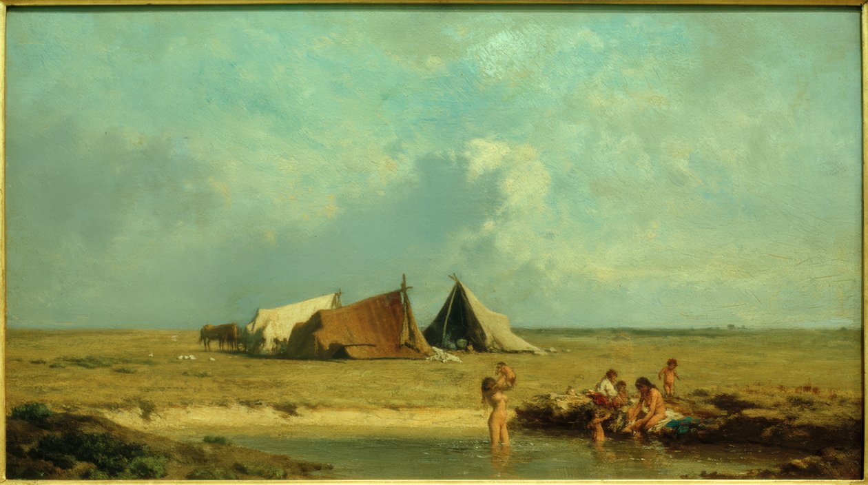 Campement de gitans dans la Puszta - August von Pettenkofen