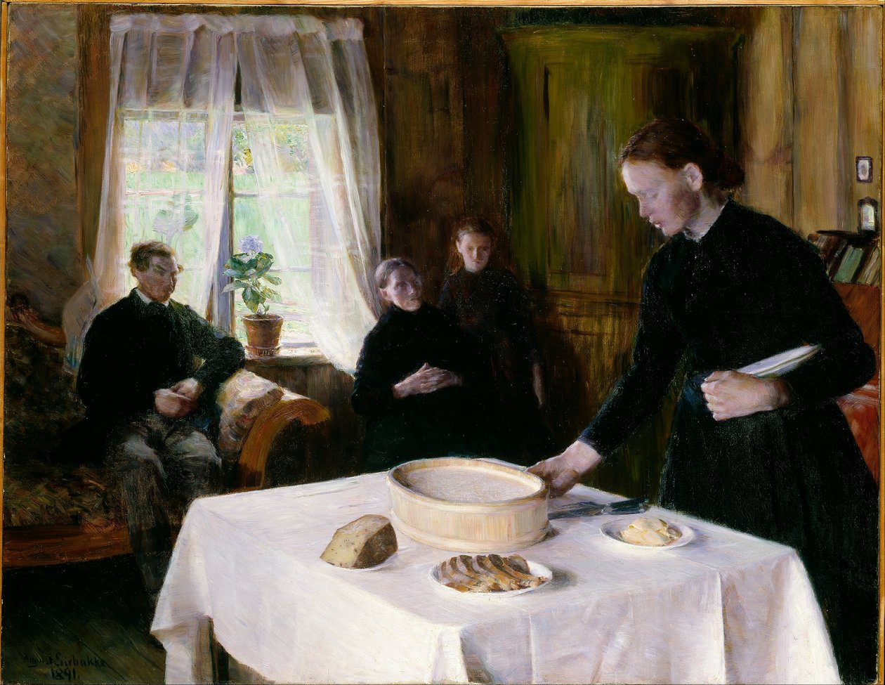 Mise de la table - August Eiebakke