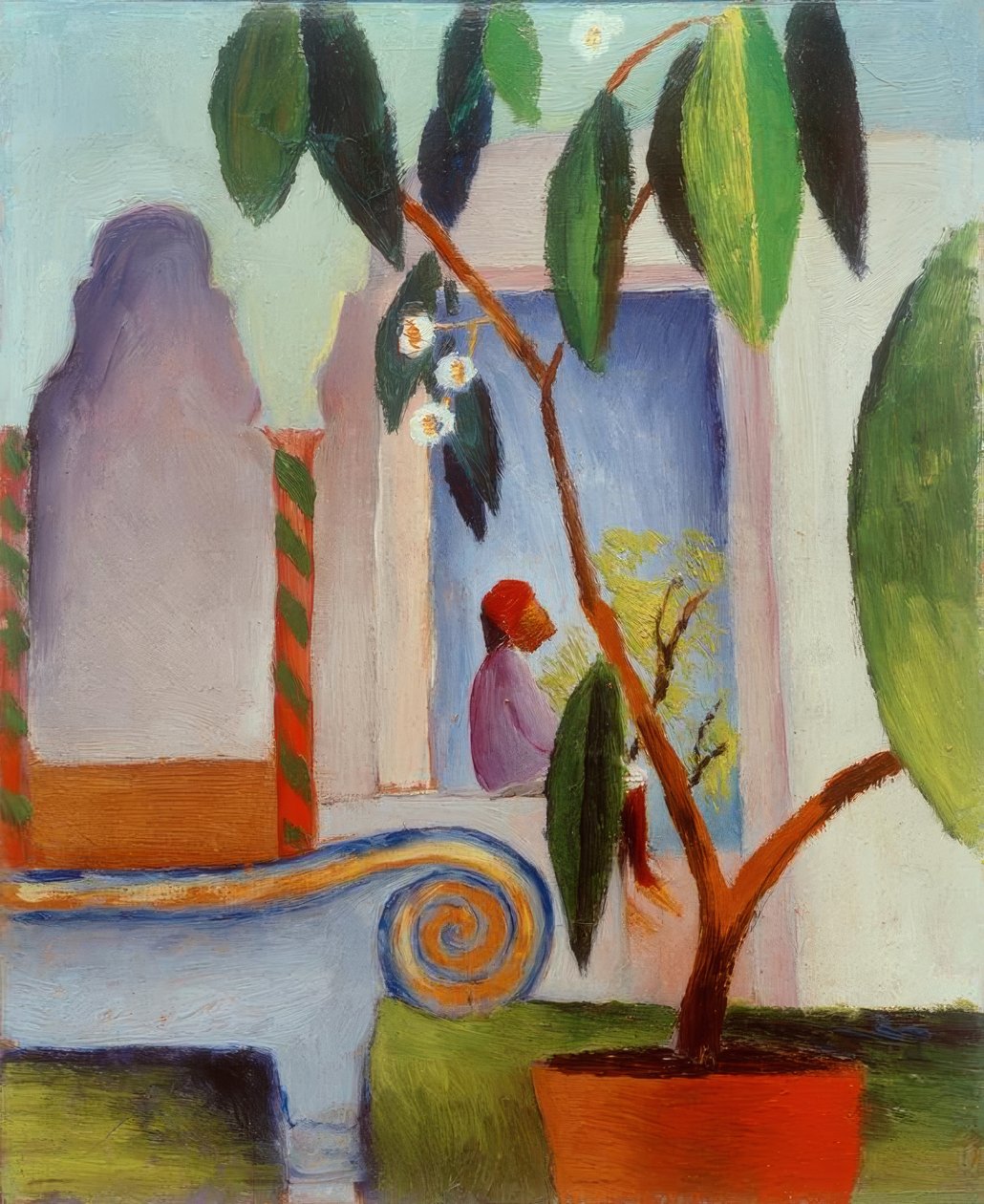 Café arabe (petit Turc) - August Macke
