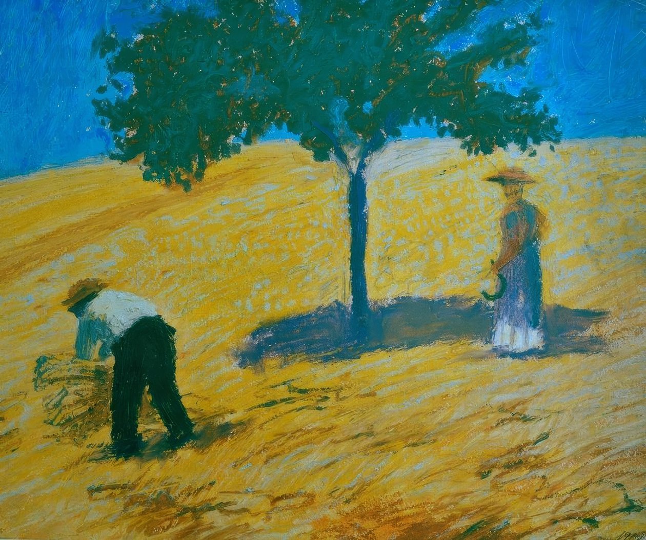 Arbre dans le champ de blé - August Macke