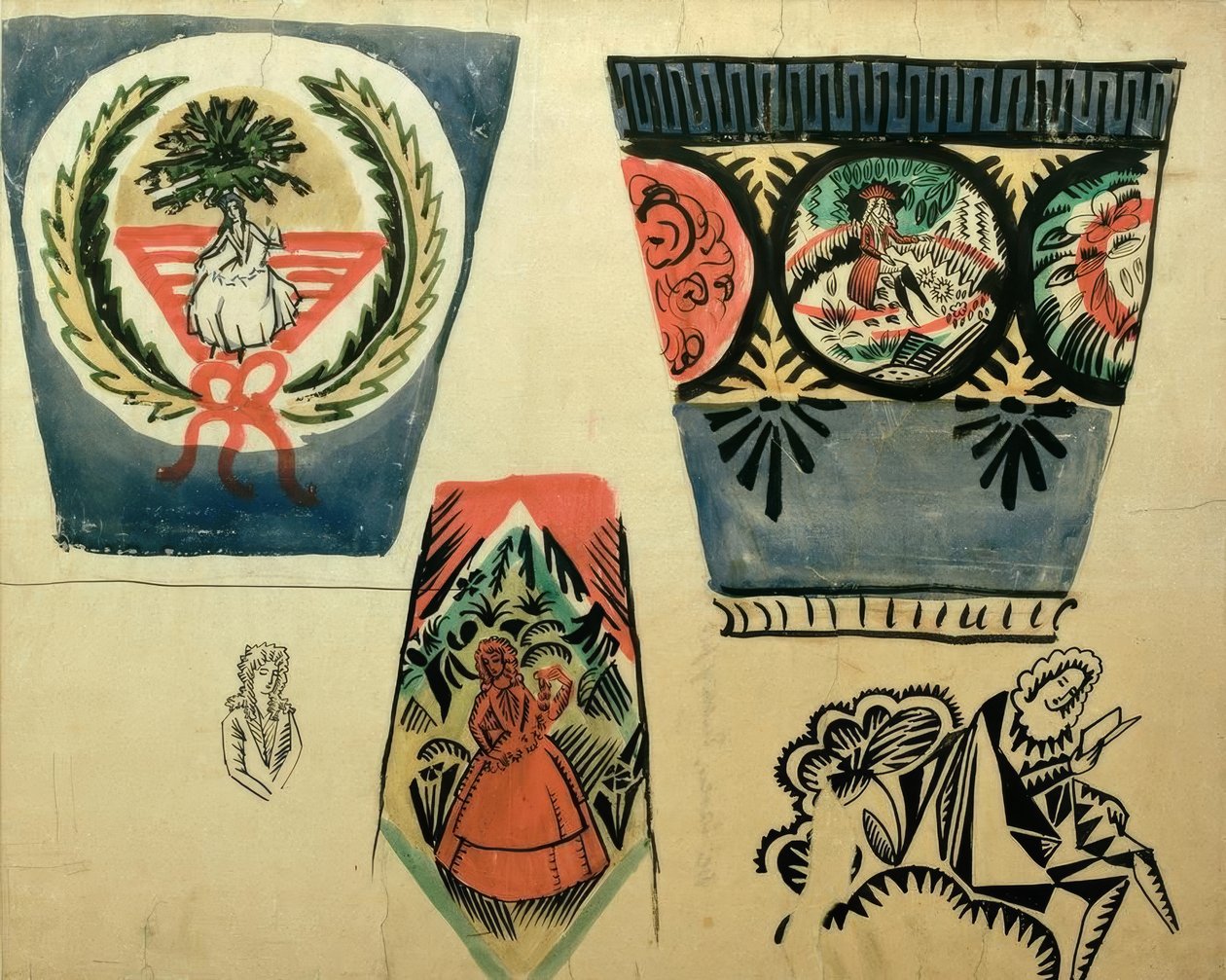 Trois vases - August Macke