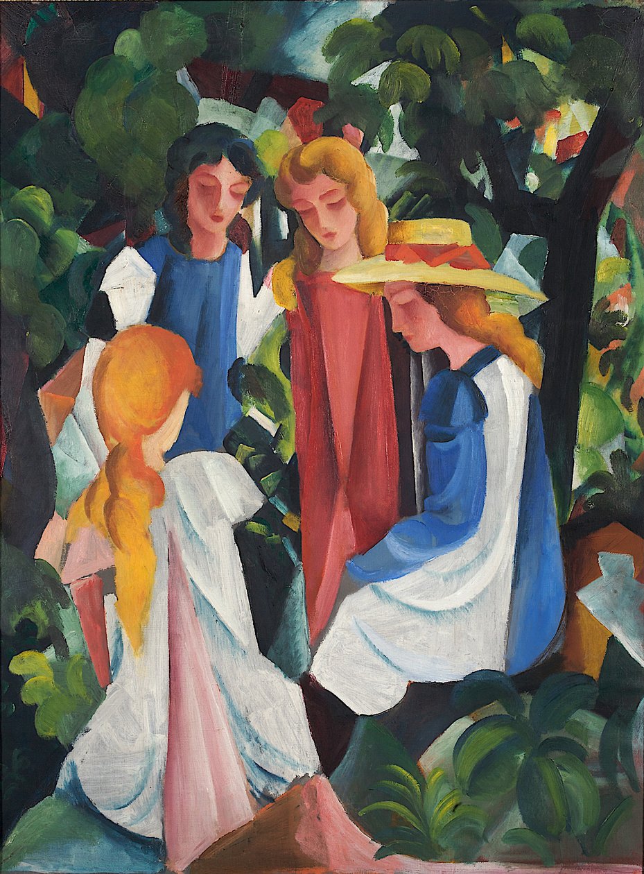 Quatre Filles, 1912-1913 - August Macke