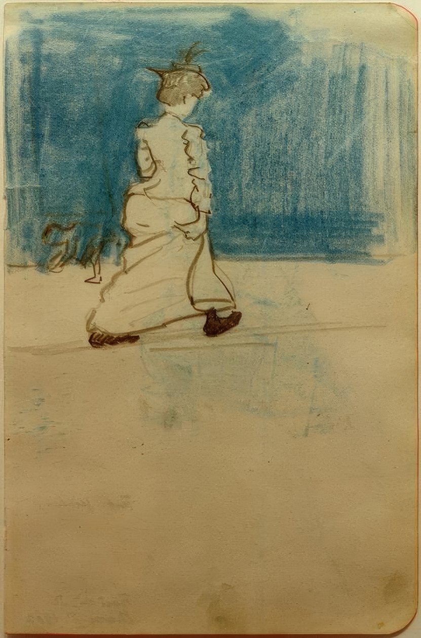 Femme dans la rue II - August Macke