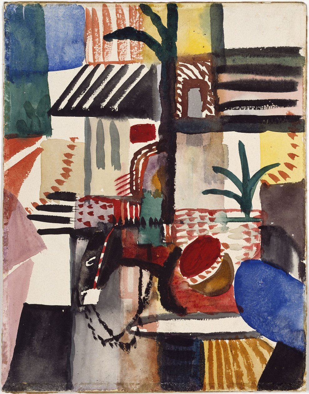 Homme avec un âne, Tunisie - August Macke