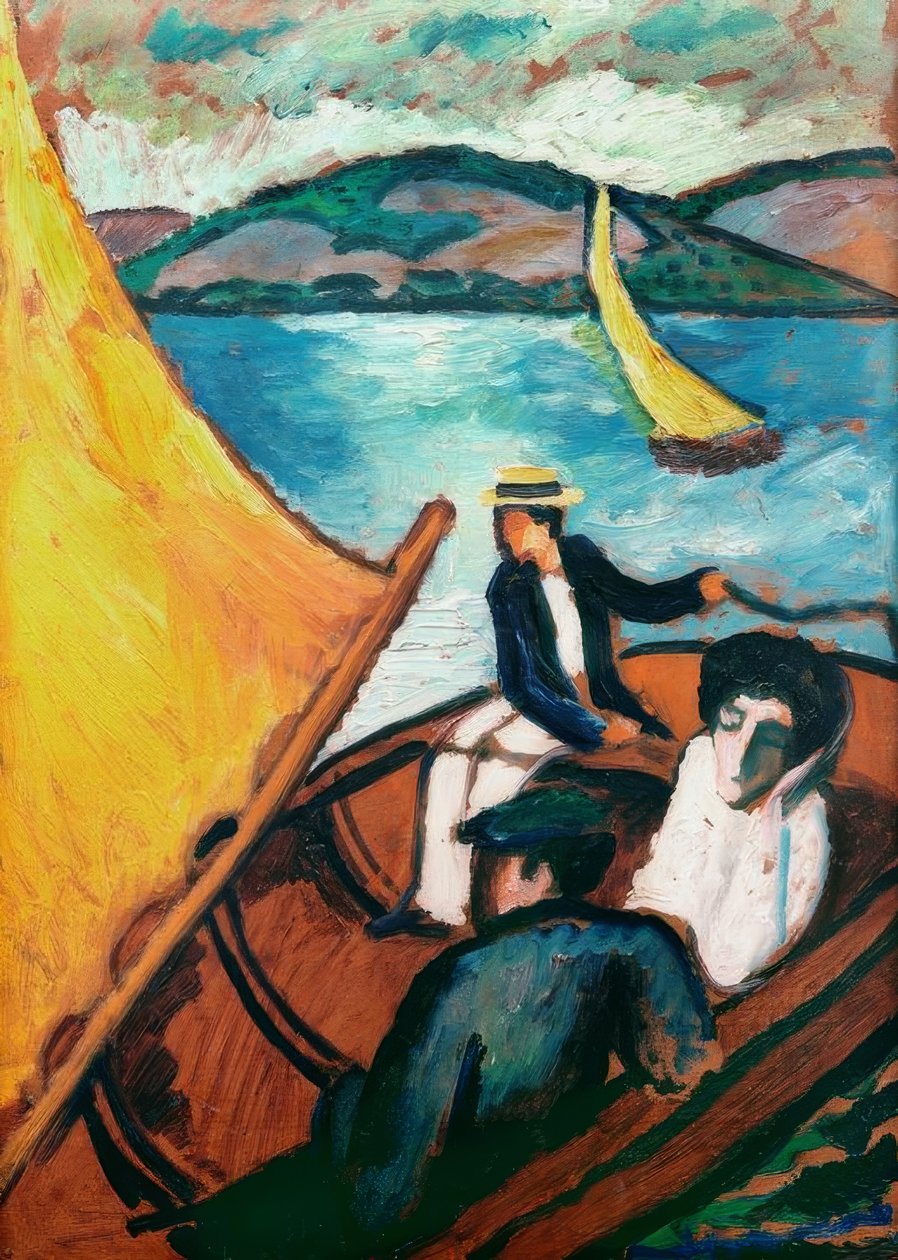 Voilier, Tegernsee - August Macke