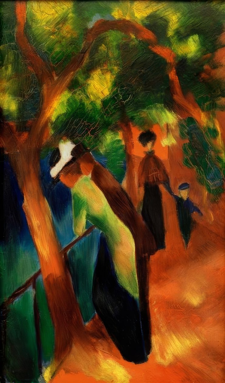 Chemin ensoleillé - August Macke