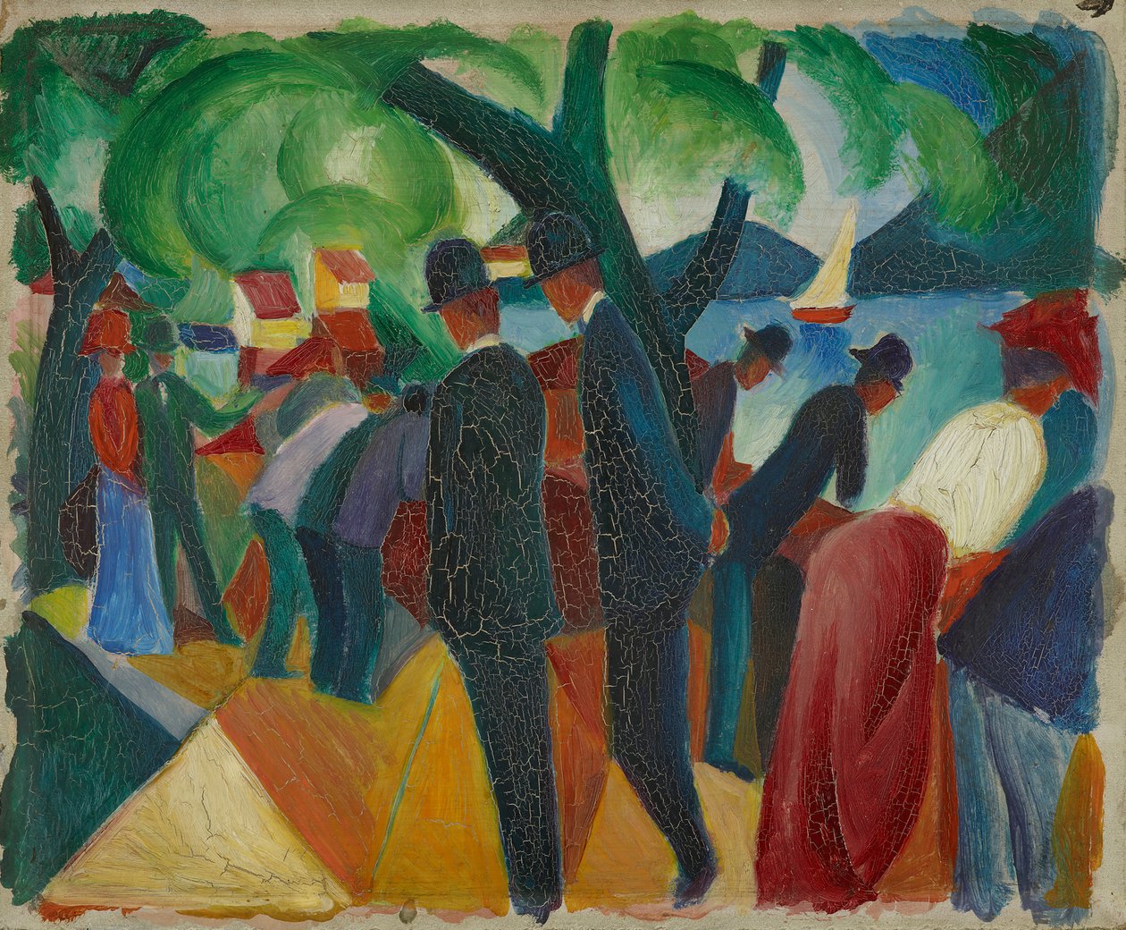 Promenade sur le pont - August Macke