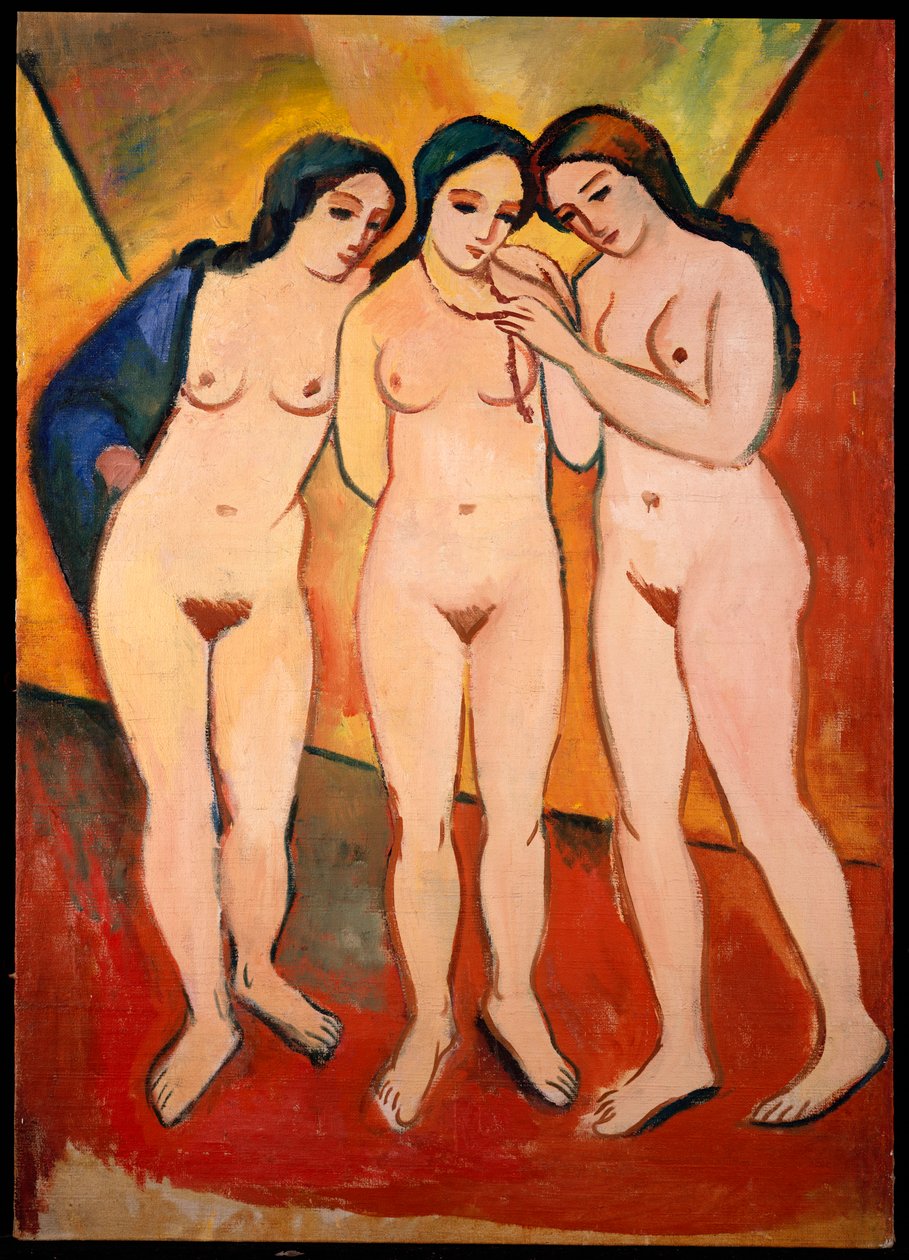 Trois femmes nues - August Macke