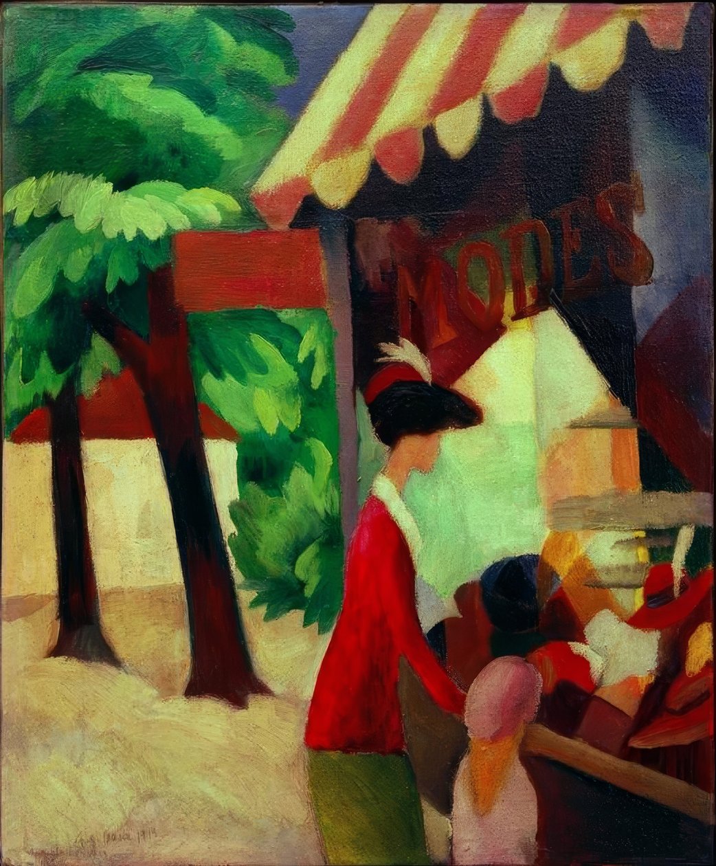 Devant la chapellerie - August Macke