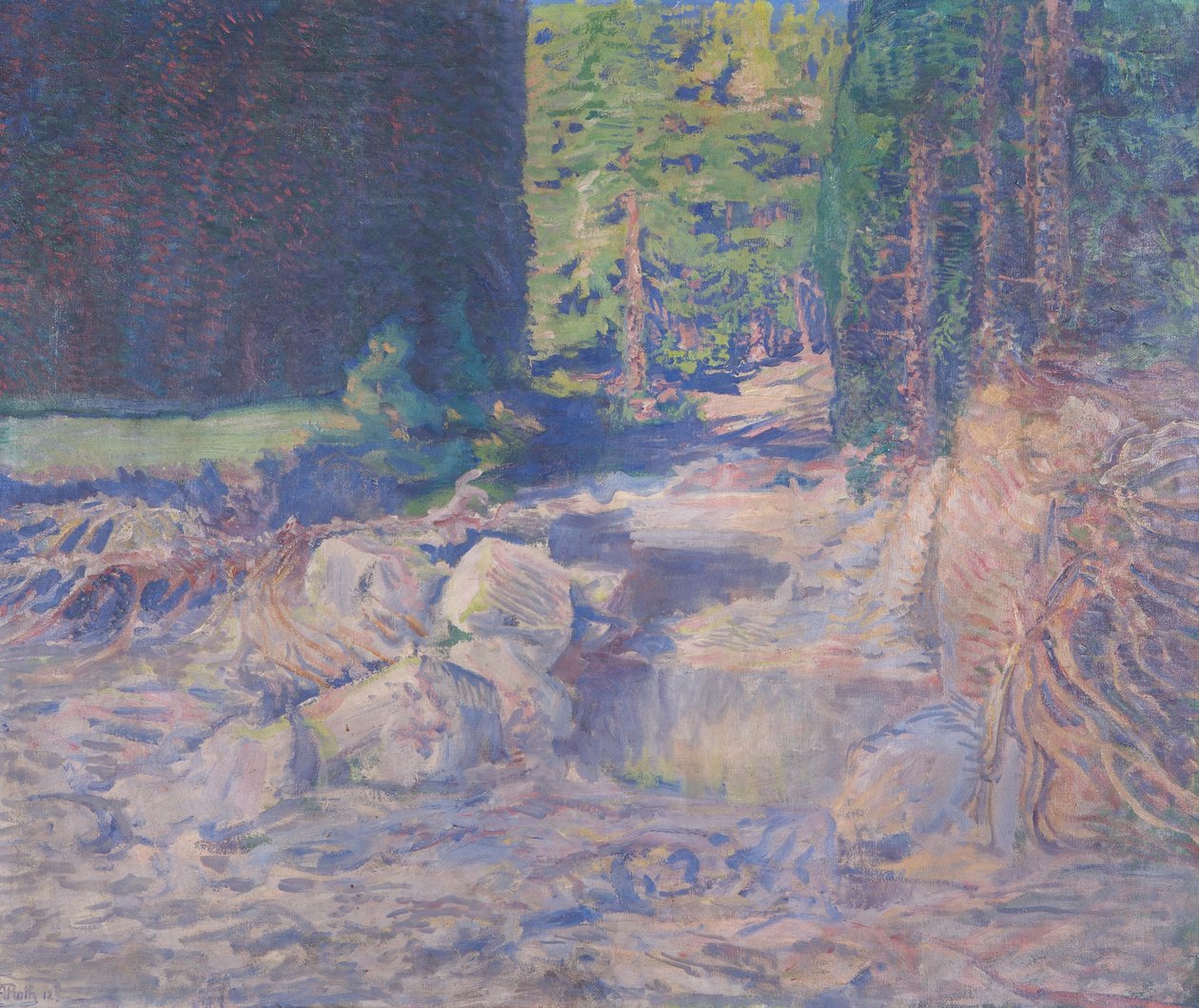 Torrent au repos - August Roth