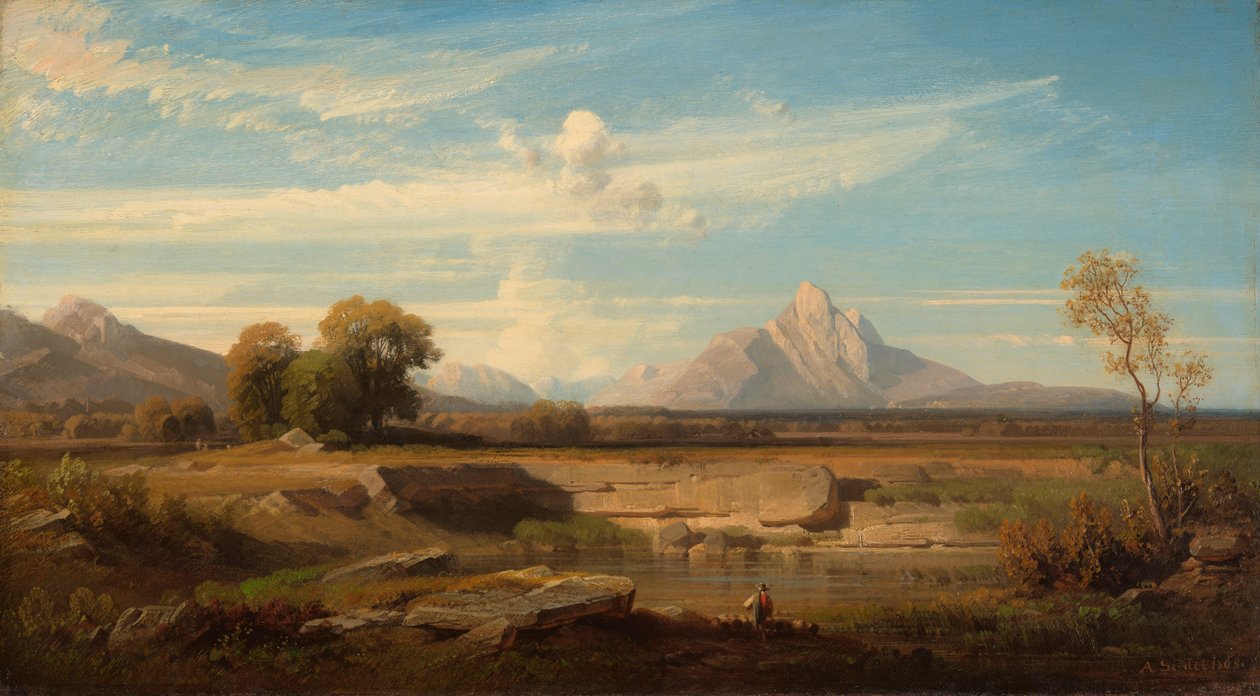 Paysage de contreforts - August Seidel