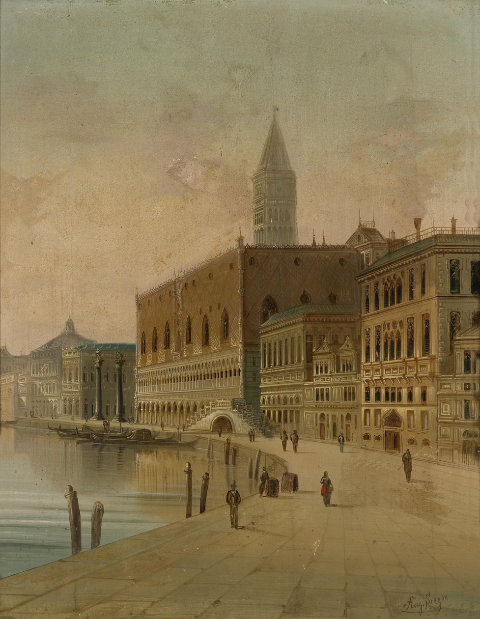 Riva dei Schiavoni Venise - August von Siegen