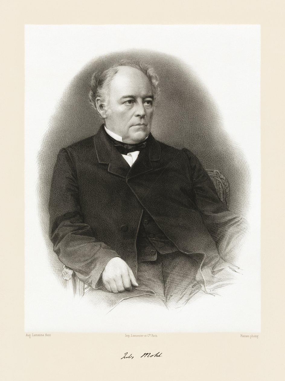 Julius Mohl, 1865-66 - Auguste Charles Lemoine