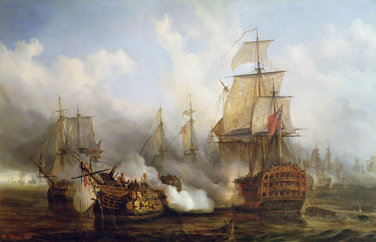 Le Redoutable à Trafalgar, 21 octobre 1805 - Auguste Etienne Francois Mayer