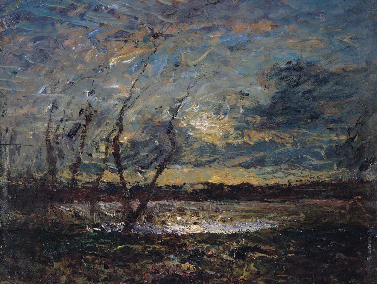 Paysage aux abords de Crémieu - Auguste Francois Ravier