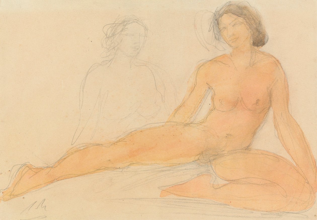 Deux nus assis - Auguste Rodin