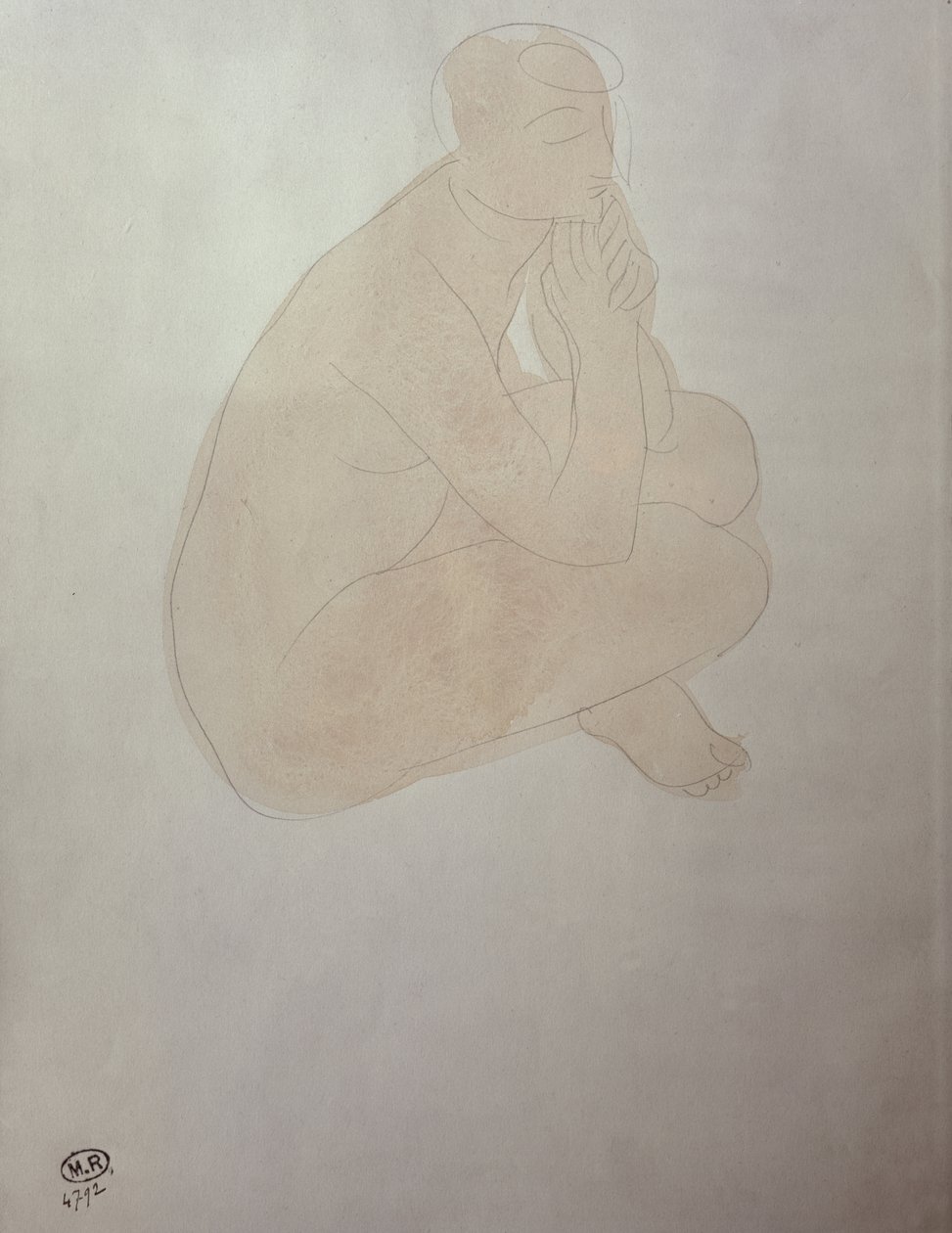 Femme assise en tailleur - Auguste Rodin