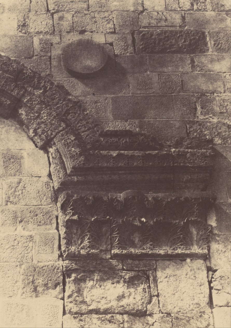 Jérusalem. Enceinte du Temple. Détails de la Porte dorée - Auguste Salzmann