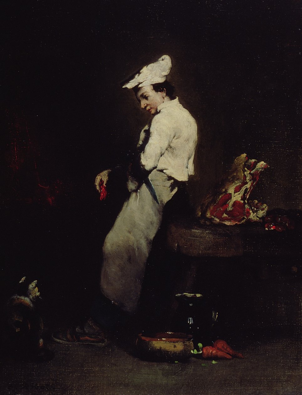 Le jeune cuisinier - Auguste Theodule Ribot