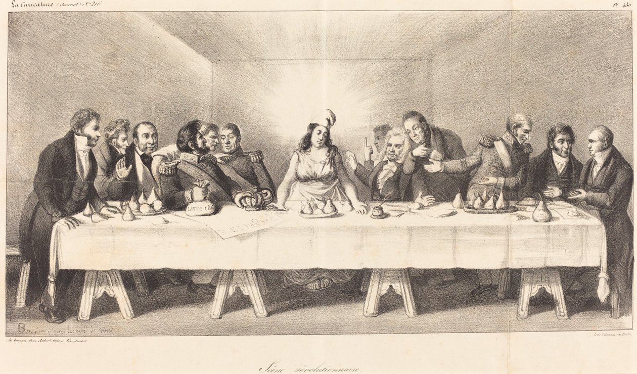 Scène révolutionnaire : Parodie de la Cène - Auguste Bouquet