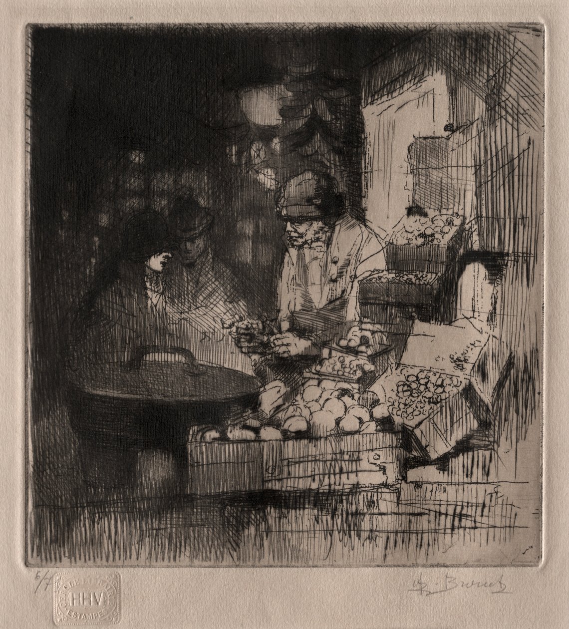 Le vendeur de marrons - Auguste Brouet
