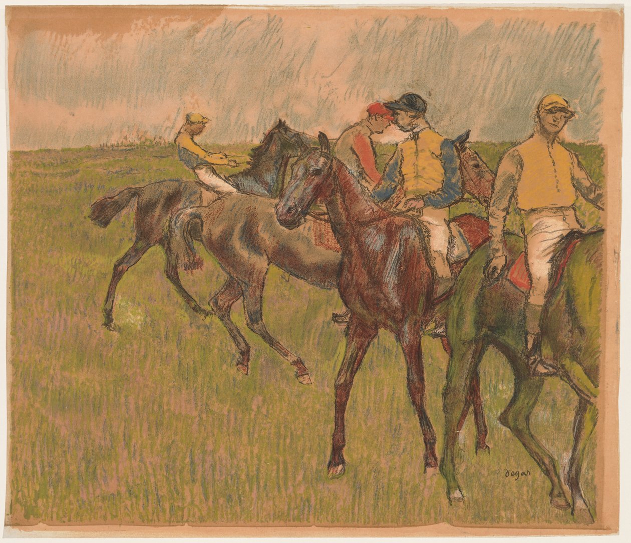Chevaux de course - Auguste Clot